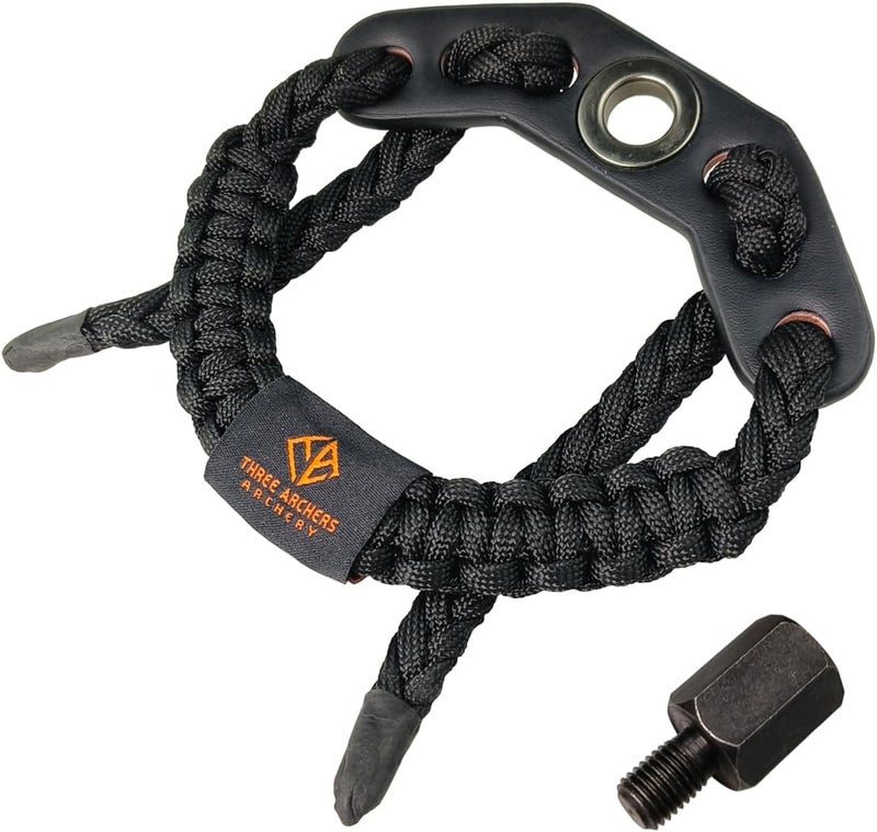 THREE ARCHERS Archery Bow Wrist Sling Adjustable Wrist Strap Loop Compound Bow Stabilizer & Hand Loop Carrier Hunting &Targeting Accessories - Image 1